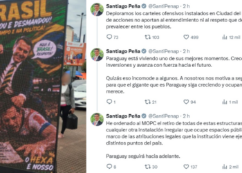 Presidente do Paraguai diz ter ordenado a retirada de telões que exibiram montagem de Bolsonaro agredindo jogador paraguaio