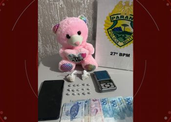 Ursinho de pelúcia recheado com drogas: traficante é flagrada escondendo crack dentro de brinquedo, no Paraná